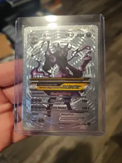 M Shadow Lucario EX Silver Foil Fan Art Vinyl Premium Collector Card - Image 1