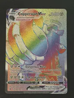 Copperajah Vmax 199/192 Rebel Clash NM Full Art Secret Rainbow Rare Pokemon Card - Image 1