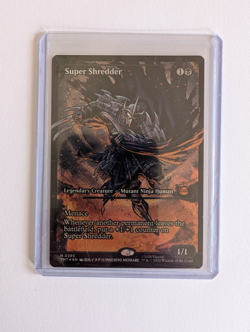 TMNT Super Shredder M 0285 Mythic Borderless Foil PZA Magic The Gathering - Image 1