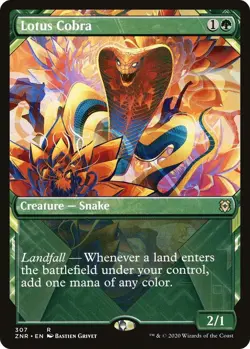 Lotus Cobra (Showcase) R Zendikar Rising 307 NM - Image 1