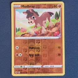 Mudbray 105/202 - Sword & Shield - Common Reverse Holo Pokemon Card - NM - Image 1