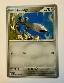 Honedge 056/088 Common Perfect Order Pokemon Near Mint - Image 1