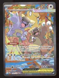 2025 Pokemon Mega Evolution Mega Kangaskhan ex Secret Rare #182/132 - Image 1