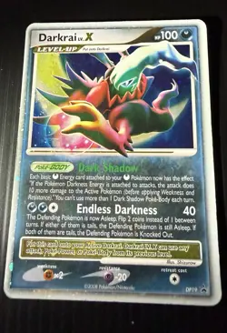 Pokemon Darkrai LV.X DP19 TCG Diamond and Pearl Black Star Promo Holo - Image 1