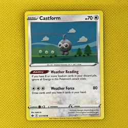 Castform 121/198 Crochet Common Chilling Reign 2021 Pokemon Card NM - Image 1