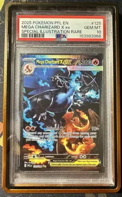 Pokemon TCG Mega Charizard EX Phantasmal Flames 125/094 PSA 10 - Image 1