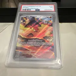 Pokemon Magby Illustration Rare Holo SV04 186/182 PSA 7 Paradox Rift - Image 1