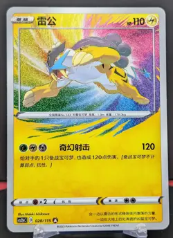 Pokemon Raikou #028/115 Chinese CS2b Vivid Portrayal Amazing Rare - Image 1
