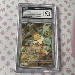 2025 Pokemon SV Promo Eevee #173 Prismatic Evolutions ETB CGC 9.5 Card Psa - Image 1