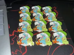 Tepig, Totodile, And Chikorita Pin From ascended Hereos Pin Collection Box - Image 1