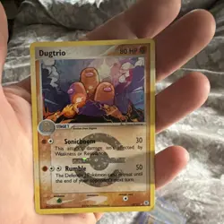 Pokemon EX FireRed & LeafGreen Dugtrio Rare Reverse Holo 23/112 80 HP Kusajima - Image 1