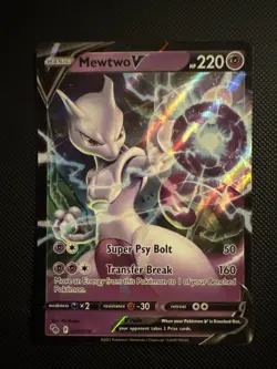 Pokemon TCG Mewtwo V Pokemon Go 030/078 Holo Ultra Rare NM - Image 1
