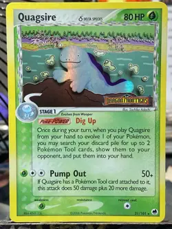 Pokemon TCG Quagsire Delta Species STAMPED Reverse Holo 21/101 Dragon Frontiers - Image 1