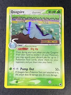 Pokemon TCG Quagsire Delta Species STAMPED Reverse Holo 21/101 Dragon Frontiers - Image 2