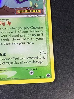 Pokemon TCG Quagsire Delta Species STAMPED Reverse Holo 21/101 Dragon Frontiers - Image 5