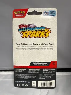Pokemon TCG Surging Sparks Checklane Blister Hisuian Growlithe Arcanine Sealed - Image 2