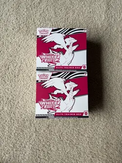 2x Pokemon TCG Scarlet & Violet White Flare Elite Trainer Box Factory Sealed ETB - Image 1