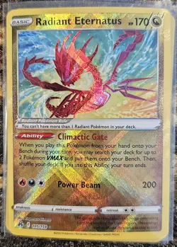 Pokemon 2023 Crown Zenith Radiant Eternatus 105 NM or better - Image 1