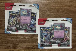 Pokemon Scarlet and Violet Stellar Crown 3-Pack Blister Set Of 2 - Image 1