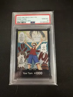 2022 One Piece OP01 Romance Dawn Don!! Alternate Art - PSA 10 - Image 1