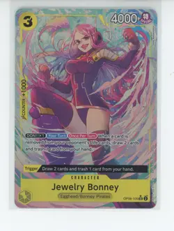 Jewelry Bonney OP08-105 SR Alternate Art One Piece Two Legends English NM - Image 1