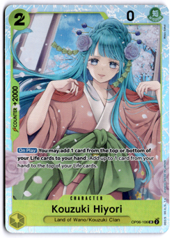 One Piece Kouzuki Hiyori - OP06-106 - SR - Foil, Near Mint Wings of the Captain - Image 1