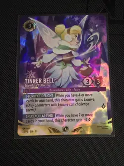 Tinker Bell - Snowflake Collector (Store Championship) Disney Lorcana Promo Card - Image 1