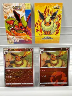 Pokemon Lot of Cards and Stickers All Flareon #136 Flareon Only Lot of 18 - Image 5