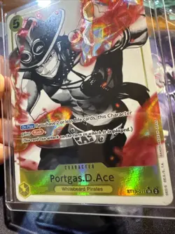 One Piece Card Game Portgas.D.Ace ST13-011 SR Alternate Art - Image 3