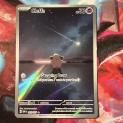 Pokemon Cleffa 202/197 Illustration Rare SV03 Holo Basic Psychic 30 HP Card - Image 1