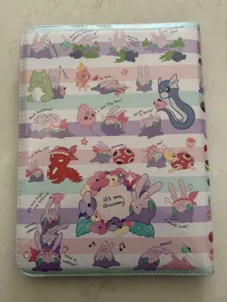 We're Goomy Zip Binder Pokemon Center Exclusive 9 Pocket 360 Cards NEW IN HAND - Image 2