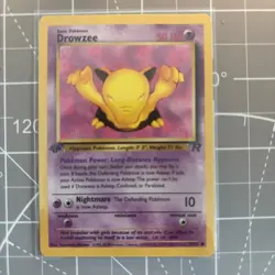Drowzee 54/82 - 1st Edition Team Rocket Vintage Pokemon Card - NM - Image 2