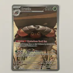 Crustle 186/182 Sv10: Destined Rivals Holo Full Art Pokemon Card - Image 1