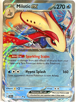 Pokemon TCG Milotic EX 042/191 Surging Sparks Double Rare Card (NM Condition) - Image 1
