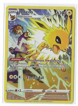Jolteon TG04/TG30 Brilliant Stars Trainer Gallery Holo Pokemon TCG Card NM - Image 1