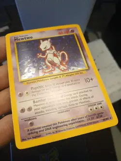 Pokemon Base Set Mewtwo Holo Rare Card 10/102 - Image 3