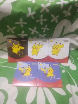 McDonald's 2021 Pokemon 25th Anniversary Cards Sealed Packs, Set Of 5 - Image 1
