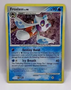 Froslass 3/146 SWIRL Pokemon TCG Card - 2008 Legends Awakened - Cosmos Holo HP - Image 1