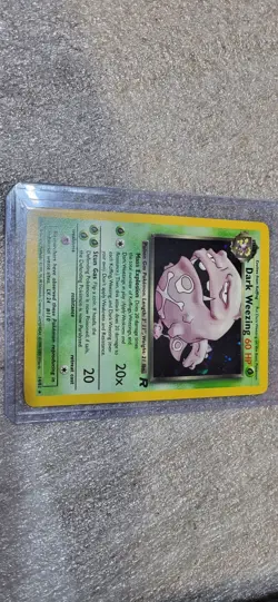 Dark Weezing Rocket Set Holo Rare Pokemon Card 14/82 WOTC Vintage 2000 - Image 1