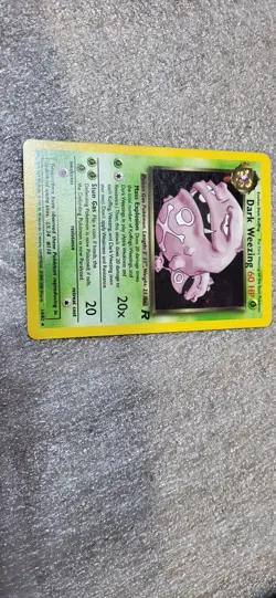 Dark Weezing Rocket Set Holo Rare Pokemon Card 14/82 WOTC Vintage 2000 - Image 2