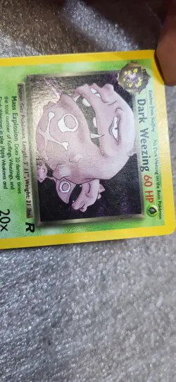 Dark Weezing Rocket Set Holo Rare Pokemon Card 14/82 WOTC Vintage 2000 - Image 4