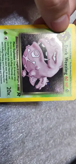 Dark Weezing Rocket Set Holo Rare Pokemon Card 14/82 WOTC Vintage 2000 - Image 5