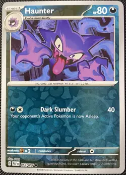 Haunter 056/091 SV: Paldean Fates Reverse Holo - Pokemon Card - Image 1
