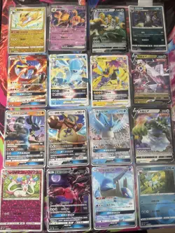 Pokemon 16 Card Lot nm CN FULL ART NON HOLO GX V Rare Hits Only D10 - Image 1