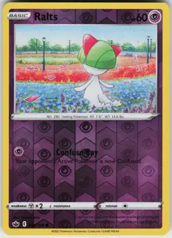 Pokemon Ralts 059/198 SWSH06: Chilling Reign Reverse Holo card - Image 1