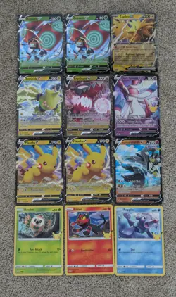 Pokemon JUMBO Card Lot Of 12 Oversized Cards - Image 1