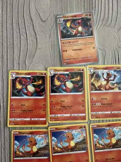 POKEMON CARD LOT 12 TOTAL CHARMANDER CHARMELEON - Image 2
