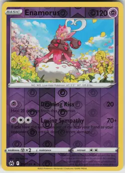 Pokemon Enamorus 067/159 Crown Zenith Reverse Holo card - Image 1