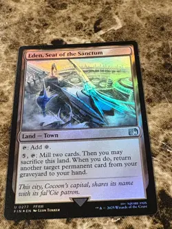 EDEN, SEAT OF THE SANCTUM Magic MTG Final Fantasy Foil - Image 1