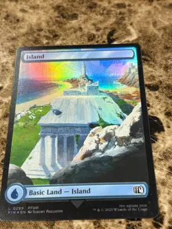 ISLAND Magic MTG Final Fantasy Full Art #299 Foil - Image 1